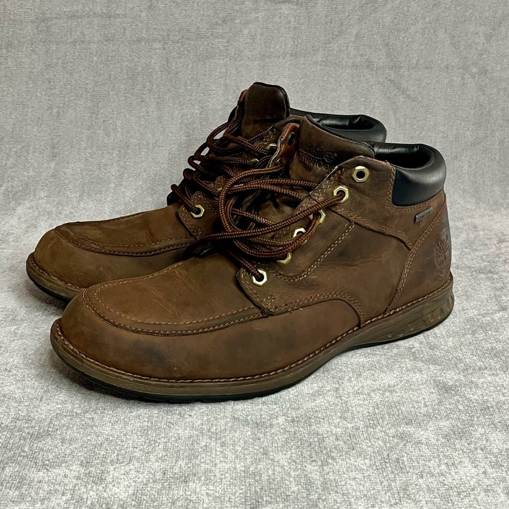 Men's Timberland‎ Waterproof Gore Tex Brown Leather Boots - Picture 10 of 11